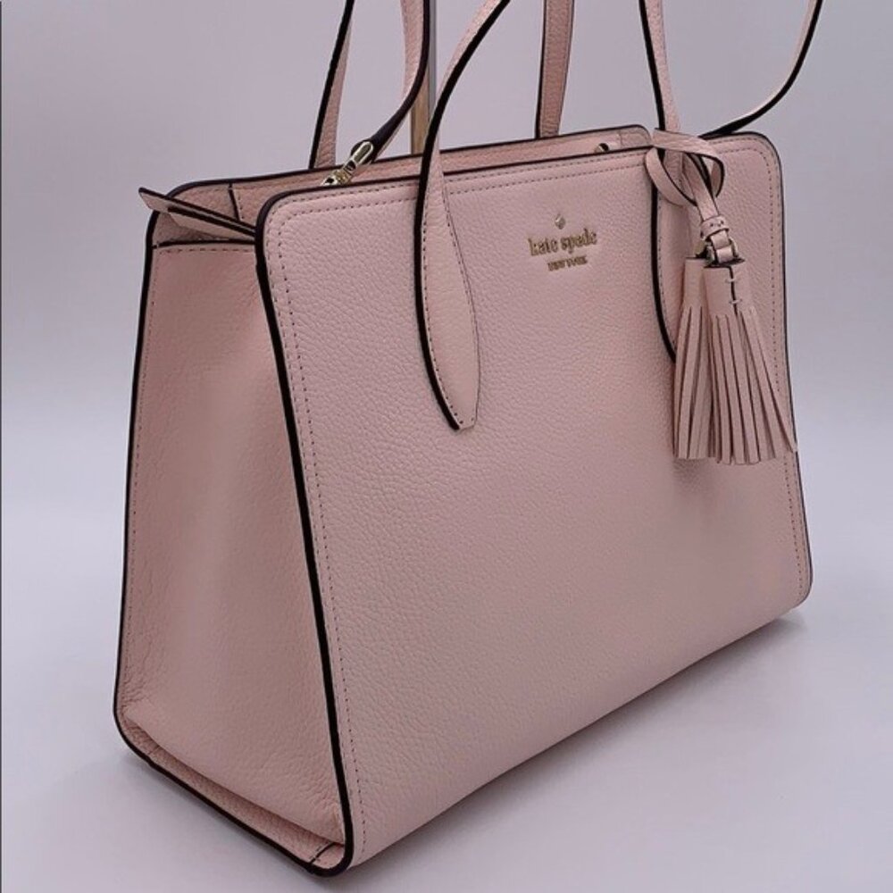 Euc Kate Spade Rowe Light Pink Leather Shoulder Bag Purse - Picture 4 of 13